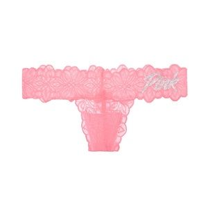 VS PINK All Over Lace Thong Panty